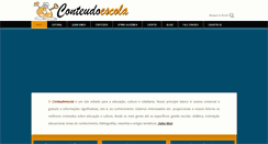 Desktop Screenshot of conteudoescola.com.br