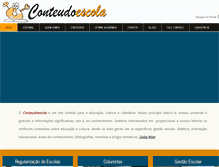 Tablet Screenshot of conteudoescola.com.br